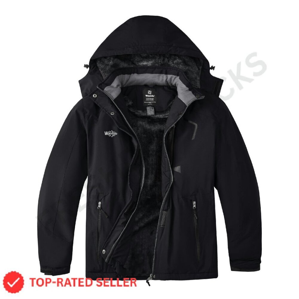 Plus Size Waterproof Ski Jacket Windproof Snow Mountain Hooded Coat Warm